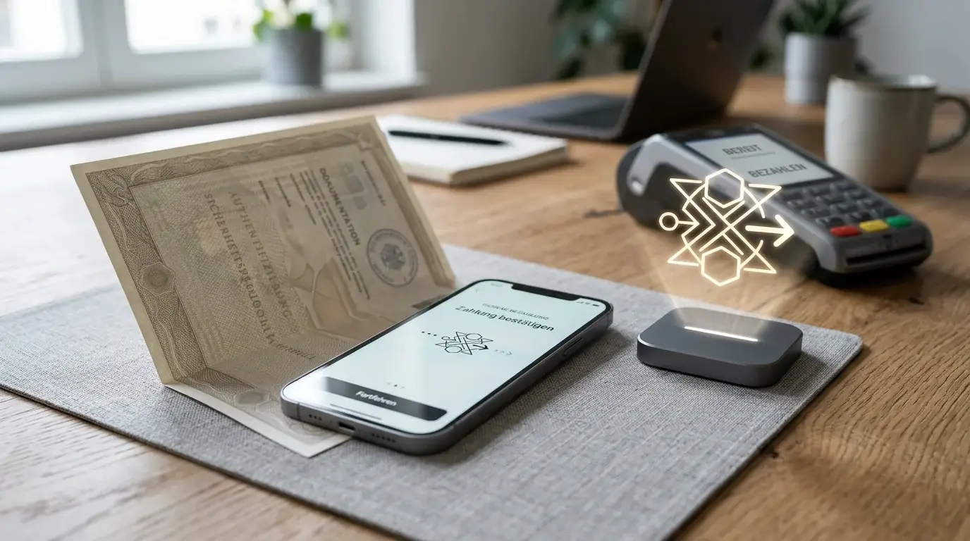 Tokenisierte Apple-Pay-Zahlung mit neutralem Sicherheitsdokument