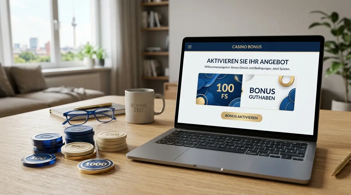 Hero-Motiv zum Casino-Bonus ohne Einzahlung in Deutschland 2026