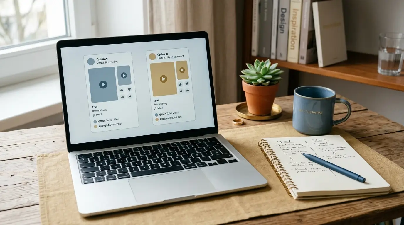 Laptop mit neutralem Variantenvergleich für Spielautomaten