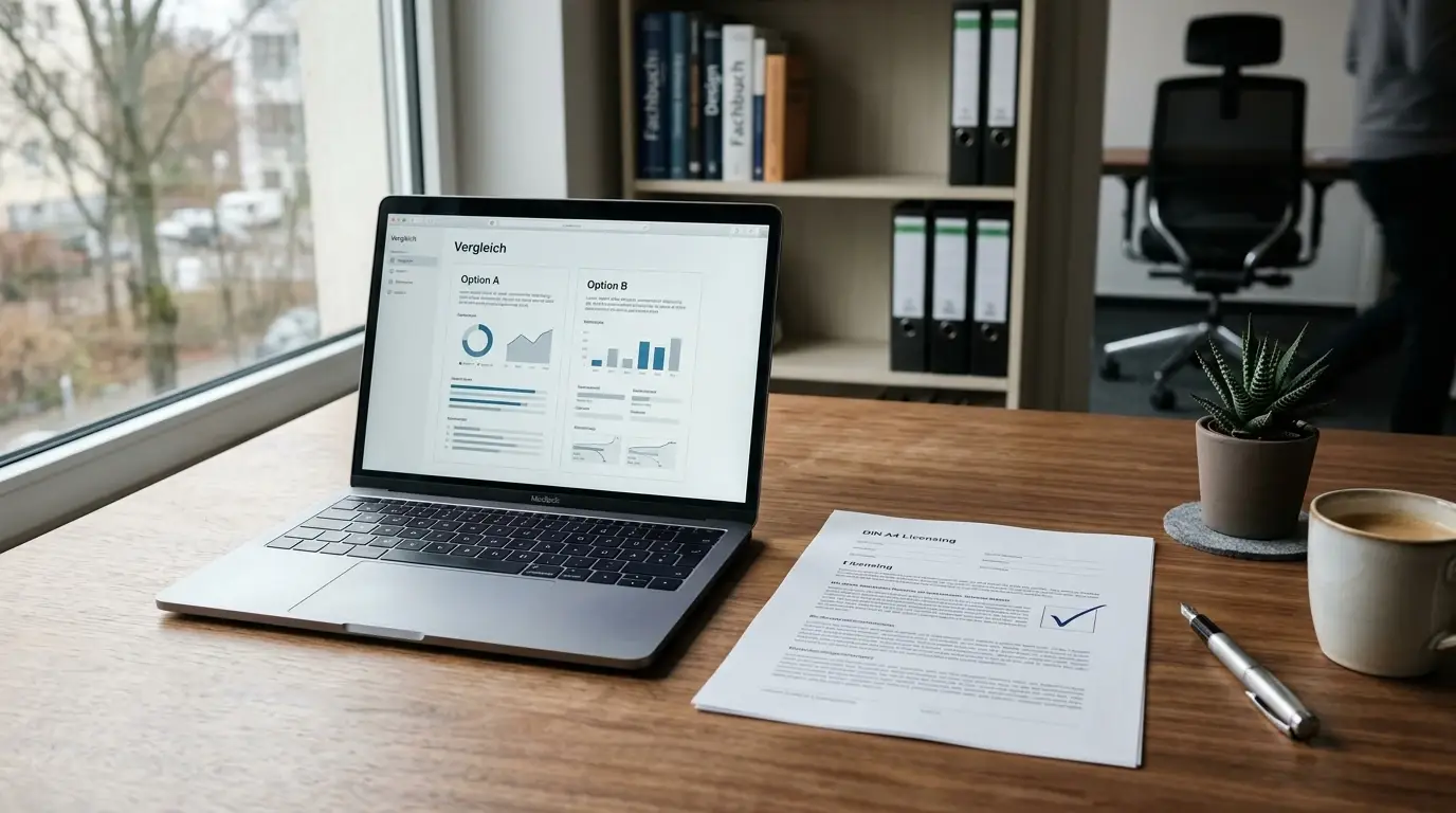 GGL-Whitelist und Apple-Pay-Anbietervergleich am Schreibtisch