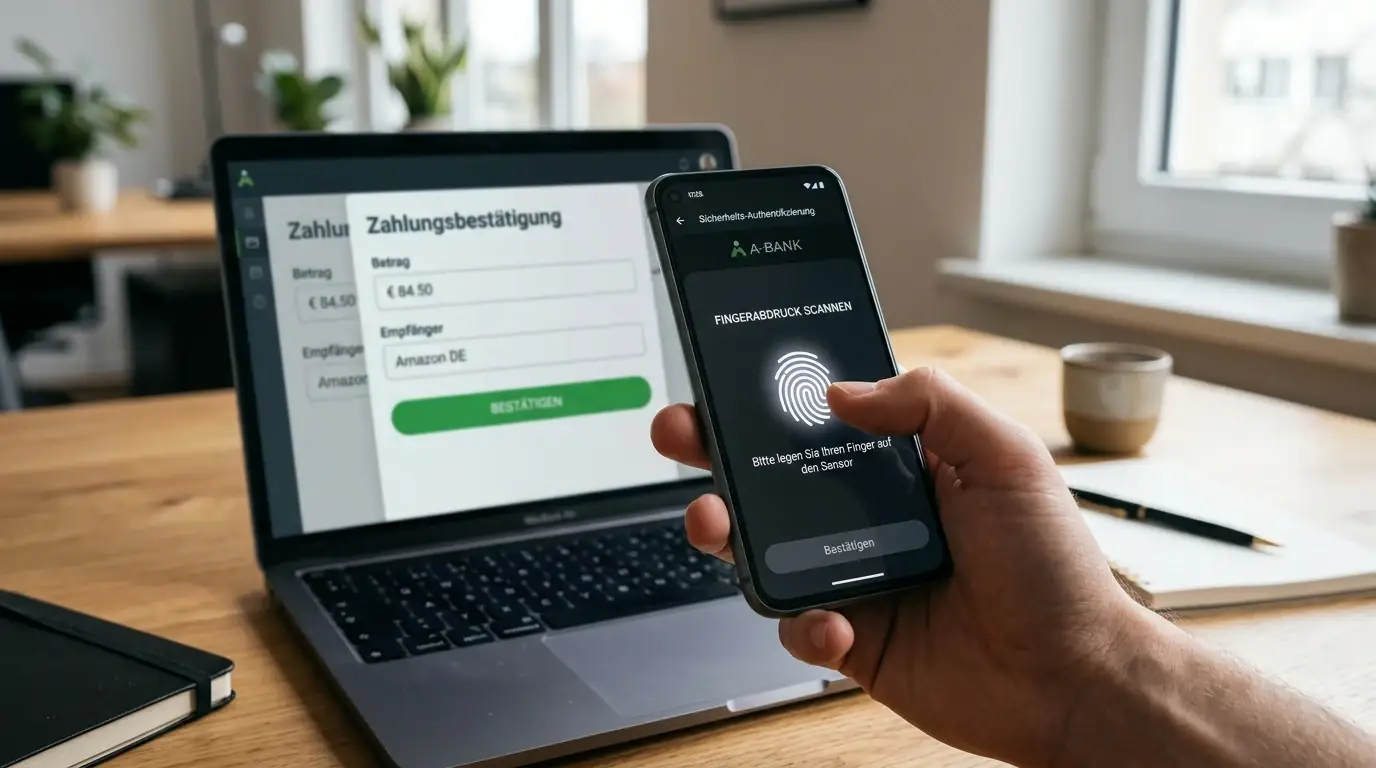Smartphone mit 3D-Secure-Authentifizierung für sichere Casino-Einzahlung