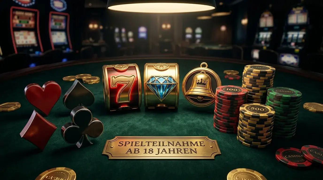 Spielautomat-Symbolik mit neutralen Walzen und abstrakten Gewinnsymbolen