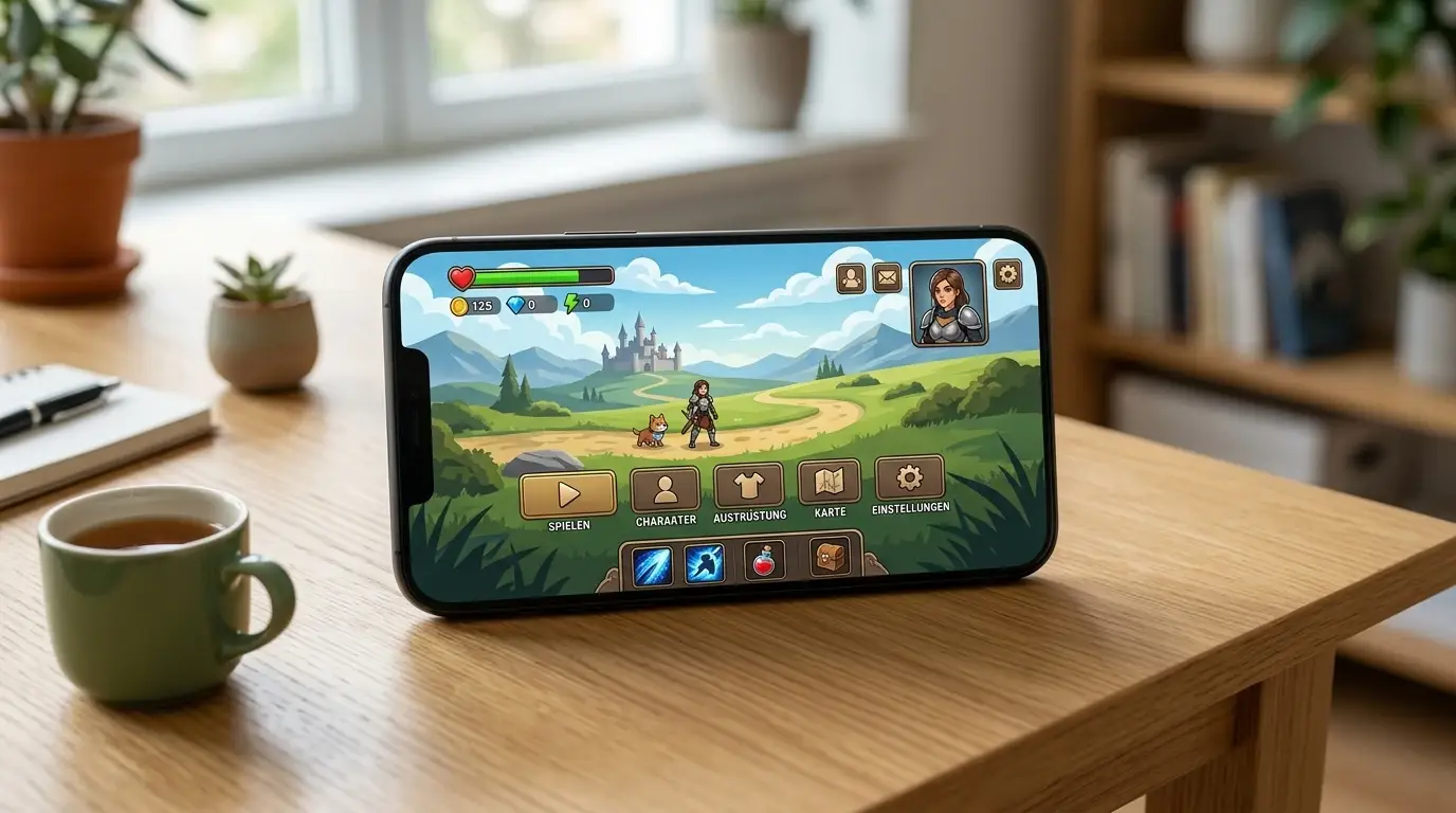 Mobiles Casino ohne erkennbare Markenoberfläche