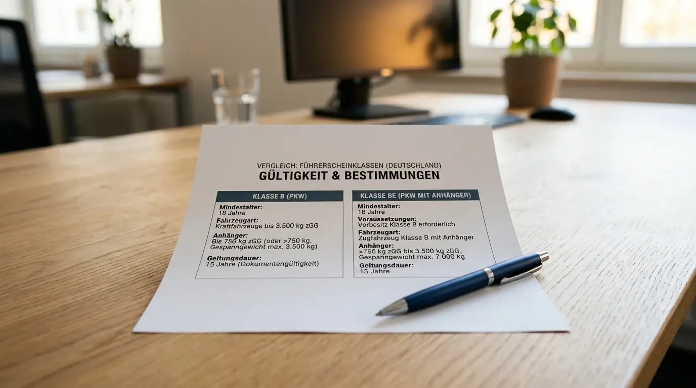 Vergleichstabelle mit verschiedenen Offshore-Casino-Lizenzen auf neutralem Dokument