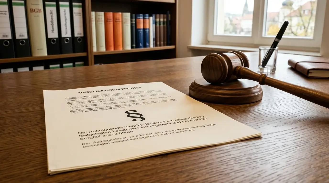 Paragraphenzeichen mit GlüStV-Text und Gerichtshammer
