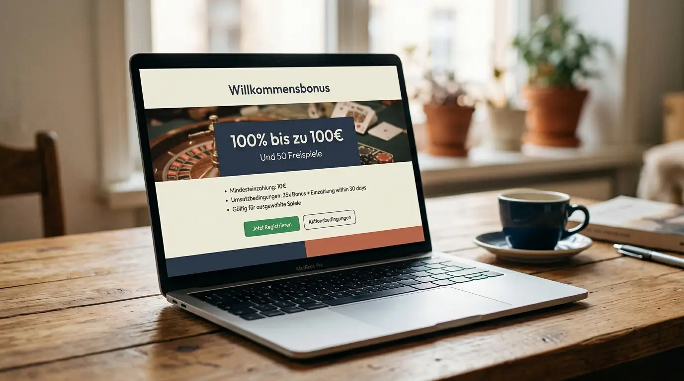 Willkommensbonus in einem legalen deutschen Online-Casino – realistische Bonusbedingungen und Freispiele im Rahmen des GlüStV